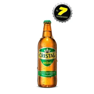 CERVEZA CRISTAL LARGER DE MEDIO 500CC CCU