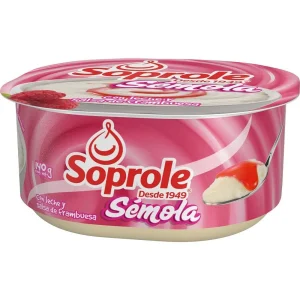 SEMOLA CON LECHE Y SALSA DE FRAMBUESA 140G SOPROLE