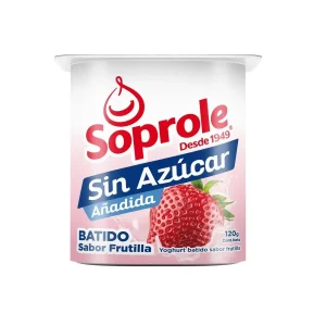 YOGURTH SIN AZUCAR SABOR FRUTILLA 120G SOPROLE