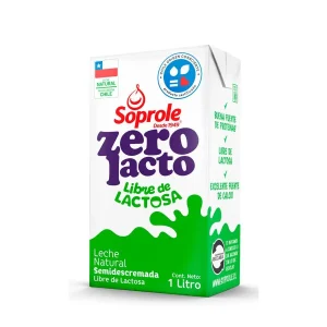 ZERO LACTOLECHE NATURAL SEMIDESCREMADA 1LITRO SOPROLE